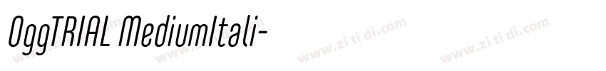 OggTRIAL MediumItali字体转换